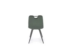 Chaise Design En Tissu Velours 46 X 58 X 83 Cm - Vert Foncé -Mobilier De Restaurant chaise 19816687