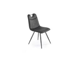 Chaise Design En Tissu Velours 46 X 58 X 83 Cm - Noir -Mobilier De Restaurant chaise 19816707