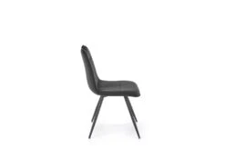 Chaise Design En Tissu Velours 46 X 58 X 83 Cm - Noir -Mobilier De Restaurant chaise 19816709