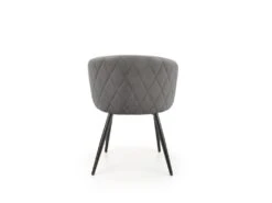 Chaise Design En Tissu De Velours 61 X 54 X 77 Cm - Gris -Mobilier De Restaurant chaise 19816783