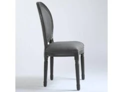 Lot De 20 Chaises De Style Médaillon Louis XVI Gris Tissu Gris -Mobilier De Restaurant chaise 20010261