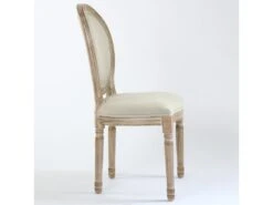 Lot De 20 Chaises De Style Médaillon Louis XVI Tissu Beige -Mobilier De Restaurant chaise 20010315