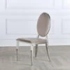 Lot De 2 Chaises Médaillon Pied Acier Era - Couleurs - Velours Taupe