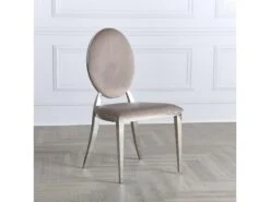 Lot De 2 Chaises Médaillon Pied Acier Era - Couleurs - Velours Taupe 7 Lot De 2 Chaises Médaillon Pied Acier Era - Couleurs - Velours Taupe -Mobilier De Restaurant chaise 20020077