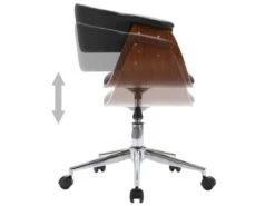 Lot De 4 Chaises De Salle à Manger Cuisine Design Contemporain Synthétique Noir CDS021795 -Mobilier De Restaurant chaise 20961707