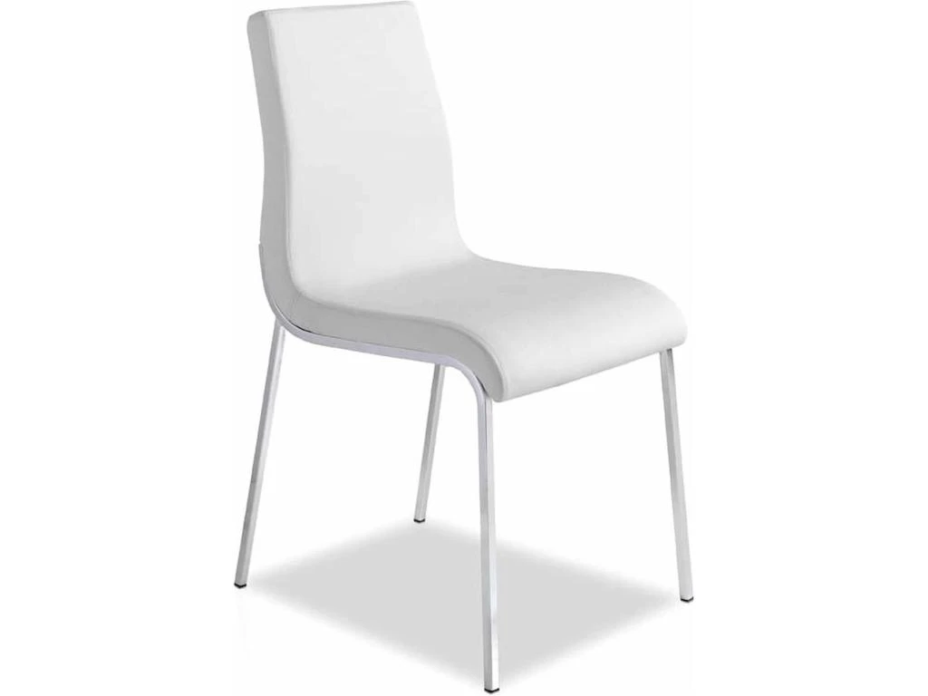 Chaise Rembourrée Structure Acier Inoxydable. 1 Chaise Rembourrée Structure Acier Inoxydable.