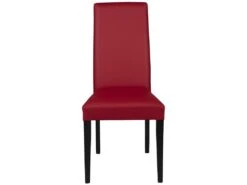 Lot De 6 Chaises TACOMA - Simili Rouge & Pieds Noirs 13 Lot De 6 Chaises TACOMA - Simili Rouge & Pieds Noirs -Mobilier De Restaurant chaise 212153