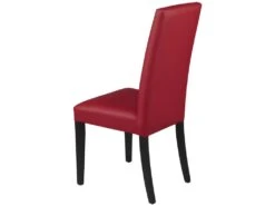 Lot De 6 Chaises TACOMA - Simili Rouge & Pieds Noirs 12 Lot De 6 Chaises TACOMA - Simili Rouge & Pieds Noirs -Mobilier De Restaurant chaise 212155