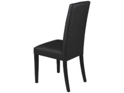 Lot De 6 Chaises TACOMA - Simili Noir & Pieds Noirs -Mobilier De Restaurant chaise 212199