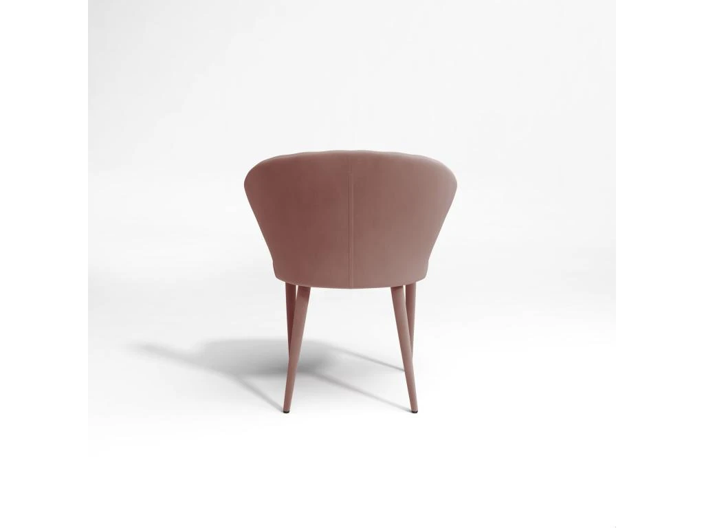 Lot De 2 Chaises Velours Rose Vintage Pieds Velours Assortis 4 Lot De 2 Chaises Velours Rose Vintage Pieds Velours Assortis – Image 4