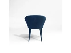 Lot De 2 Chaises Velours Bleu Canard Pieds Velours Assortis -Mobilier De Restaurant chaise 21220363