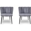 Chaise De Salle À Manger X2 Belair - Couleurs - Gris