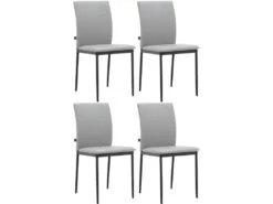 Chaise De Salle à Manger Pavia 4pk Gris