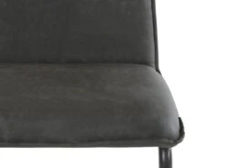Lot De 2 Chaises De Salle à Manger Rembourrées En PU Anthracite -Mobilier De Restaurant chaise 21687011
