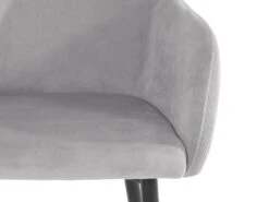 Lot De 2 Chaises De Salle à Manger Rembourrées En Velours Gris Clair -Mobilier De Restaurant chaise 21687865