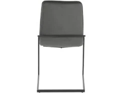 Lot De 2 Chaises De Salle à Manger Rembourrées En Velours Gris -Mobilier De Restaurant chaise 21693047