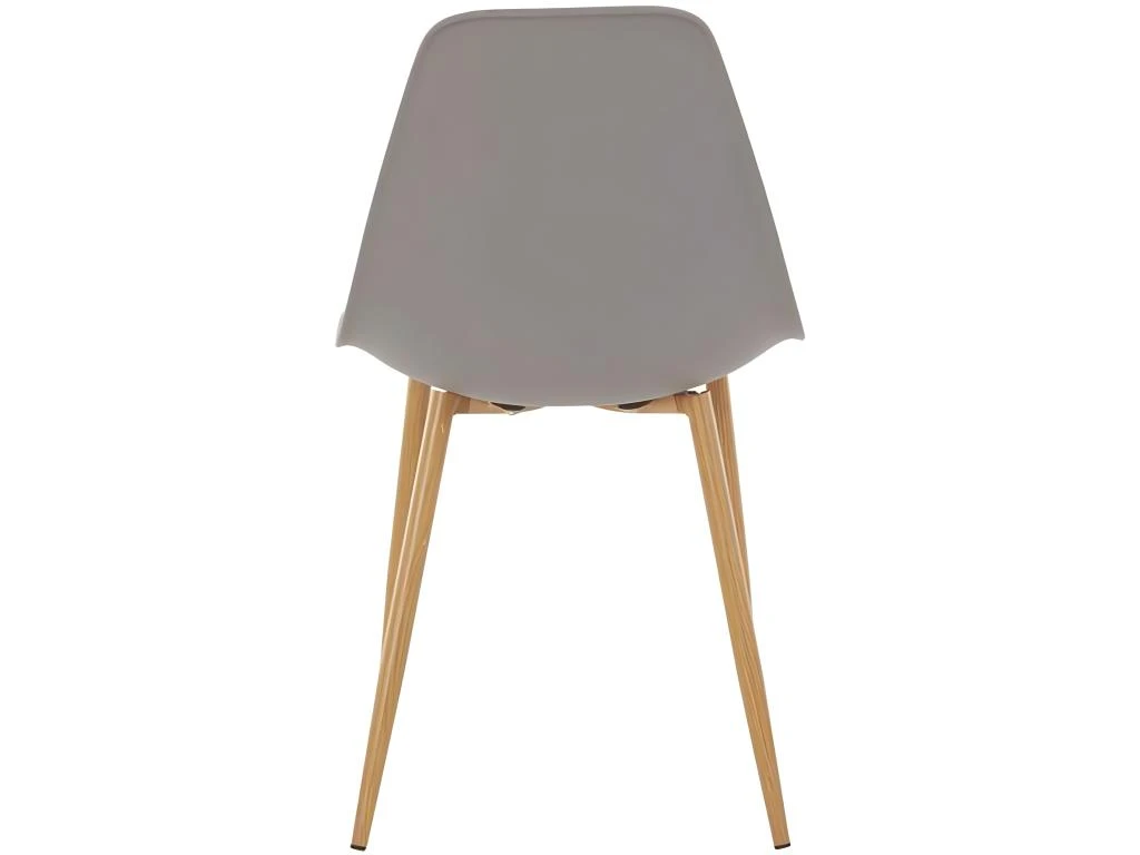 Chaise Miller 4pk Gris Clair PlastOak 5 Chaise Miller 4pk Gris Clair PlastOak – Image 5