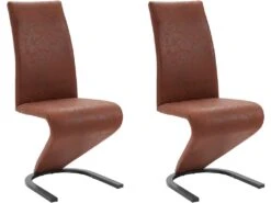 Chaise Ziri 2pk Marron -Mobilier De Restaurant chaise 21735839