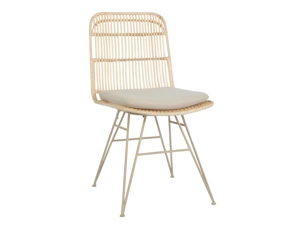 Uyuni - Lot De 2 Chaises Design En Rotin Pieds Beiges - Couleur - Naturel 3 Uyuni - Lot De 2 Chaises Design En Rotin Pieds Beiges - Couleur - Naturel – Image 3