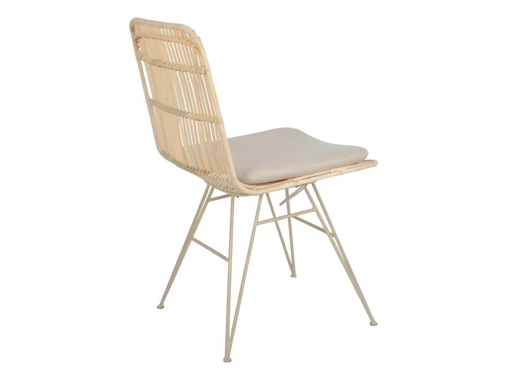Uyuni - Lot De 2 Chaises Design En Rotin Pieds Beiges - Couleur - Naturel 5 Uyuni - Lot De 2 Chaises Design En Rotin Pieds Beiges - Couleur - Naturel – Image 5