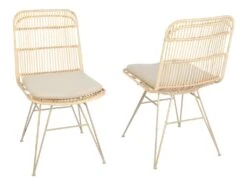 Uyuni - Lot De 2 Chaises Design En Rotin Pieds Beiges - Couleur - Naturel 18 Uyuni - Lot De 2 Chaises Design En Rotin Pieds Beiges - Couleur - Naturel -Mobilier De Restaurant chaise 21882729