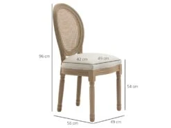 Lot De 2 Chaises Louis XVI Cannage VERSAILLES Lin Beige 7 Lot De 2 Chaises Louis XVI Cannage VERSAILLES Lin Beige -Mobilier De Restaurant chaise 21988547