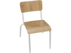 Chaise écolier Pour Enfant En Bois Et Métal