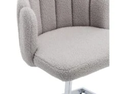 Lot De 2 Chaises Godole - Structure En L - Dossier En Forme De Pétale - Cachemire - Gris & Argent -Mobilier De Restaurant chaise 22125363