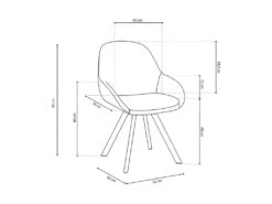 Chaise JEANNE Tissus Gris Dos PU Gris Foncé, Dimension H85 X L55 X P62, Idéal Pour Votre Cuisine Ou Salle à Manger -Mobilier De Restaurant chaise 22128451