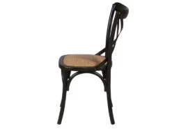 Chaise En Bois Noire Villa Florence - Bistrot -Mobilier De Restaurant chaise 22134877