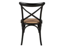 Chaise En Bois Noire Villa Florence - Bistrot -Mobilier De Restaurant chaise 22134879