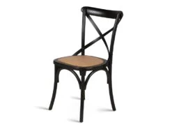 Chaise En Bois Noire Villa Florence - Bistrot -Mobilier De Restaurant chaise 22134881