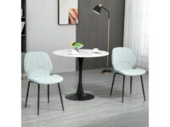 Lot De 2 Chaises De Salle à Manger En Velours Avec Dossier, Assise Rembourrée Et Pieds En Acier Vert Et Noir 8 Lot De 2 Chaises De Salle à Manger En Velours Avec Dossier, Assise Rembourrée Et Pieds En Acier Vert Et Noir -Mobilier De Restaurant chaise 22167607