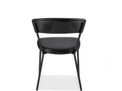 Plim Chaise De Salle à Manger, Noir, Similicuir, Métal Noir. -Mobilier De Restaurant chaise 22188375