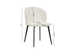 Chaise TOLO Tissus Bouclé Blanc, Dimension H80 X L51 X P55, Idéal Pour Votre Cuisine Ou Salle à Manger 7 Chaise TOLO Tissus Bouclé Blanc, Dimension H80 X L51 X P55, Idéal Pour Votre Cuisine Ou Salle à Manger -Mobilier De Restaurant chaise 22188763