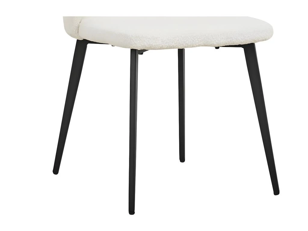 Chaise TOLO Tissus Bouclé Blanc, Dimension H80 X L51 X P55, Idéal Pour Votre Cuisine Ou Salle à Manger 4 Chaise TOLO Tissus Bouclé Blanc, Dimension H80 X L51 X P55, Idéal Pour Votre Cuisine Ou Salle à Manger – Image 4