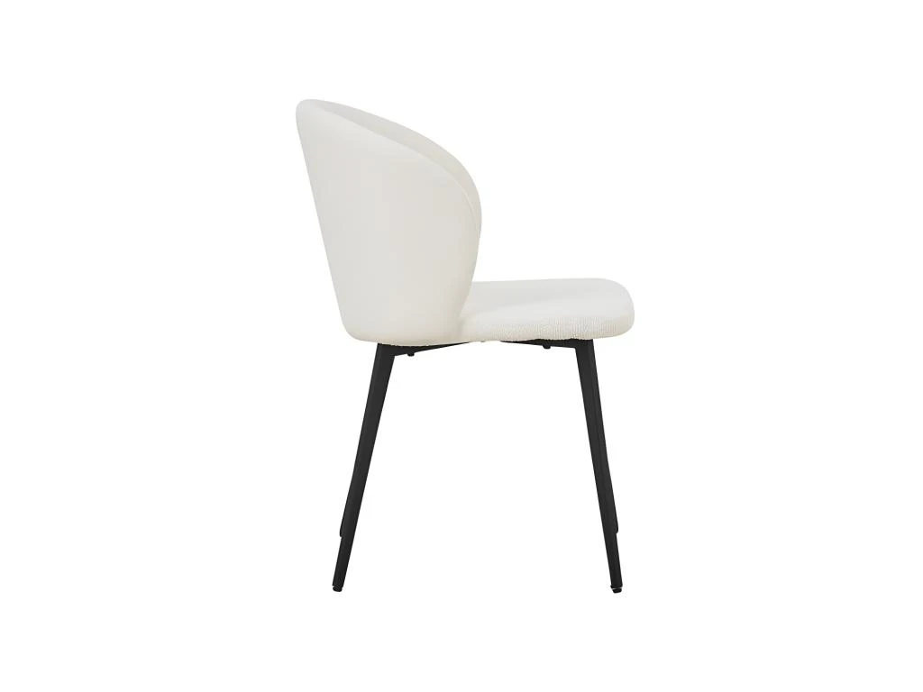 Chaise TOLO Tissus Bouclé Blanc, Dimension H80 X L51 X P55, Idéal Pour Votre Cuisine Ou Salle à Manger 5 Chaise TOLO Tissus Bouclé Blanc, Dimension H80 X L51 X P55, Idéal Pour Votre Cuisine Ou Salle à Manger – Image 5