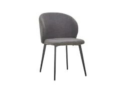 Chaise TOLO Tissus Bouclé Gris, Dimension H80 X L51 X P55, Idéal Pour Votre Cuisine Ou Salle à Manger