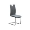 Chaise SOFI PU Gris, Dimension H99 X L43 X P57 Cm, Idéal Pour Votre Cuisine Ou Salle à Manger