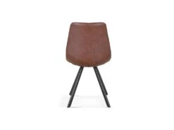 Chaise EMET PU Brun Foncé, Dimension H83 X L46 X P60 Cm, Idéal Pour Votre Cuisine Ou Salle à Manger -Mobilier De Restaurant chaise 22329035