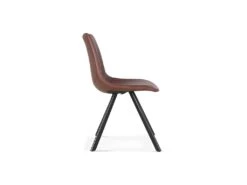 Chaise EMET PU Brun Foncé, Dimension H83 X L46 X P60 Cm, Idéal Pour Votre Cuisine Ou Salle à Manger -Mobilier De Restaurant chaise 22329037