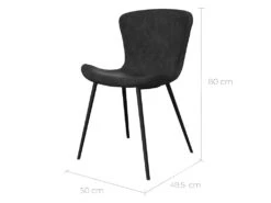 Chaise Gildas Gris Foncé (lot De 2) -Mobilier De Restaurant chaise 22348501