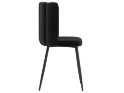 Chaise Rosy En Velours Noir (lot De 2) -Mobilier De Restaurant chaise 22352381
