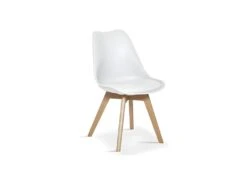 Chaise SEVENTY PU Blanc, Dimension H83 X L54 X P48 Cm, Idéal Pour Votre Cuisine Ou Salle à Manger