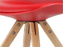 Chaise SEVENTY PU Rouge, Dimension H86 X L49 X P51 Cm, Idéal Pour Votre Cuisine Ou Salle à Manger -Mobilier De Restaurant chaise 22355759