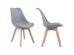 Lot De 4 Chaises Scandinaves NORA Grises Avec Coussin - HAPPY GARDEN 8 Lot De 4 Chaises Scandinaves NORA Grises Avec Coussin - HAPPY GARDEN -Mobilier De Restaurant chaise 22366491