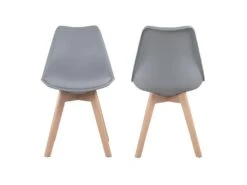 Lot De 4 Chaises Scandinaves NORA Grises Avec Coussin - HAPPY GARDEN 9 Lot De 4 Chaises Scandinaves NORA Grises Avec Coussin - HAPPY GARDEN -Mobilier De Restaurant chaise 22366493