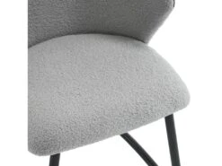 Lot De 2 Chaises De Salle à Manger - Tissu En Sherpa - Gris 15 Lot De 2 Chaises De Salle à Manger - Tissu En Sherpa - Gris -Mobilier De Restaurant chaise 22477357