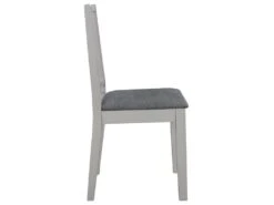 Lot De 4 Chaises De Salle à Manger Cuisineà Dîner Avec Coussins Gris Bois Solide CDS022102 -Mobilier De Restaurant chaise 22477859