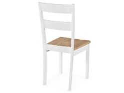 Chaises à Manger Lot De 6 Blanc Bois D'hévéa -Mobilier De Restaurant chaise 22556999